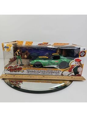 Jada STREET FIGHTER CAMMY & 69 CORVETTE Stingray ZL1 Car 30837 SEALED Damaged BX